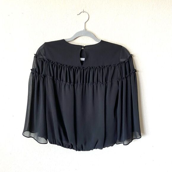 Alice+Olivia Black Blouse Size XS - Picture 6 of 9